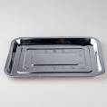 Поднос из нержавеющей стали прямоугольный 30х40х2см 460