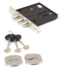 Замок врезной Меттэм ЗВ8-02 (802.0.0), б/о, 3 ключа Меттэм 2040