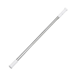 Карниз для ванной комнаты раздвижной прямой без колец 140-260см хромированный Радужный Дом РД11259