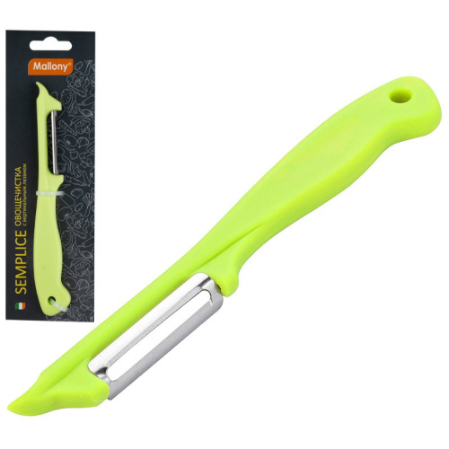 Овощечистка из нержавеющей стали вертикальная, пластиковая ручка, Semplice Mallony 008416