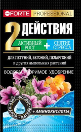Удобрение для петуний, бегоний, пеларгоний и других ампельных 100г водорастворимое с аминокислотами Bona Forte