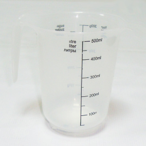 Кувшин мерный пластиковый 0,5л натуральный Plast Team PT305210999