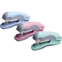 Степлер №10 12 листов Devente Pastel, пластиковый с каучуковой вставкой 4142901