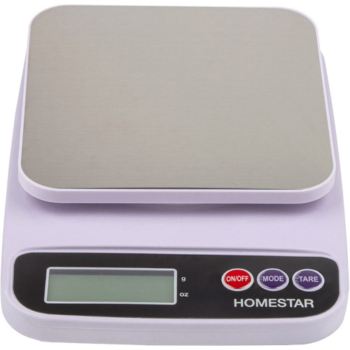 Весы кухонные электронные до  5кг, HS-3014, пластиковые HomeStar 109082