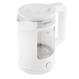 Чайник электрический 1,5л 1500Вт, E-256, стеклянный, диск, белый Energy 164151