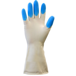 Перчатки виниловые хозяйственные размер "L", в ассортименте Komfi PVHCLR3