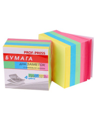 Блок самоклеящийся 76х76 4 цвета пастель 400 листов ЗС-1563