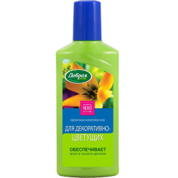Жидкое удобрение для декоративно-цветущих 250мл комплексное Добрая сила