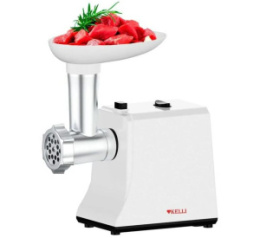 Мясорубка электрическая 2600Вт, без шинковки, белый Kelli KL-5008