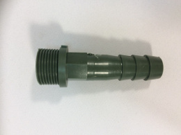 Соединитель с резьбой d-20мм на 3/4", под хомут