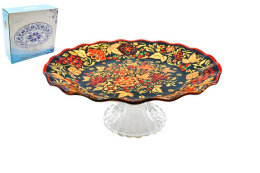 Блюдо стеклянное на ножке 197мм, в п/у Lavenir B30008E-Z316