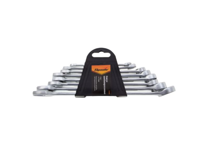 Ключи комбинированные набор  8шт. 6-19мм хромированные Sparta 154605