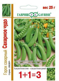 Горох Сахарное чудо 25г цветной пакет серия 1+1 Гавриш