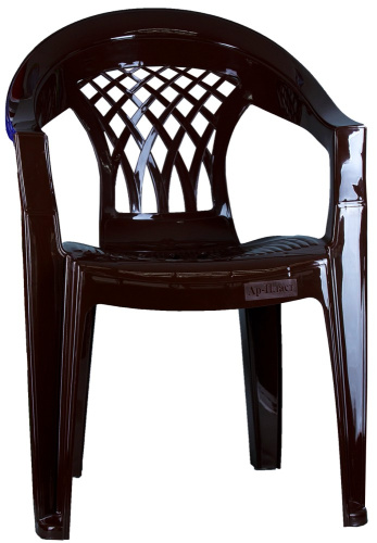 Кресло пластиковое Элегант шоколадный Ар-Пласт 11012