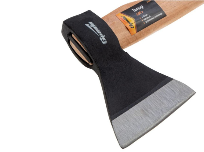 Топор 0,6кг деревянная ручка, кованый Sparta 21605