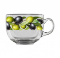 Кружка стеклянная 450мл Оливки Декостек 2027-Д