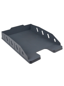 Лоток для бумаг Офис, серый ЛК-5129