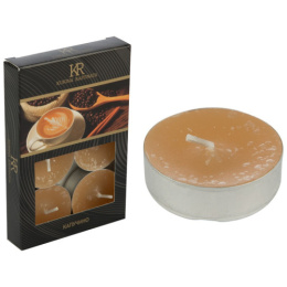 Свеча ароматизированная в металлической гильзе набор  6шт. капучино Kukina Raffinata 202866/007911