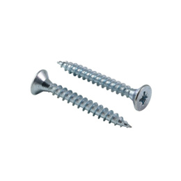 Шуруп 4,5х16 для дерева, потай, белый цинк 377-4516б