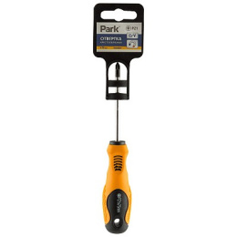 Отвертка + 1х 75мм обрезиненная (двухкомпонентная) ручка, с магнитным наконечником, Standart Park 008403