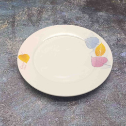 Тарелка фарфоровая мелкая 200мм Colorful season Радужный Дом РД85141