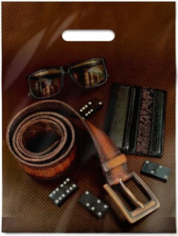 Пакет подарочный ПВД 30х40см 50мкм Домино ПВ3040ДОМ