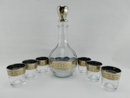 Набор стеклянный  7 предметов (графин - штоф + 6 стопок) Нэро, в п/у Gid Glass GN02/01+GN1250/06ch