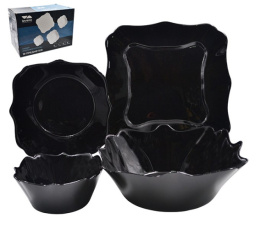 Набор столовый стеклокерамический 19 предметов квадратный черный Lavenir 19PC LFH BLACK