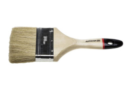 Кисть плоская Euro 100мм, 4", натуральная щетина, деревянная ручка Stayer 0102-100