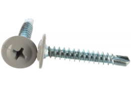 Саморез с п/ш со сверлом 4,2/25 RAL 7004 (серый) 283-42257004