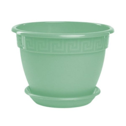 Горшок для фиалок пластиковый Антик с поддоном 0,75л d-13см h-9,5см мята 5plast 5PL0383