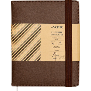 Дневник универсальный твердая обложка Devente Dark Brown 2021055