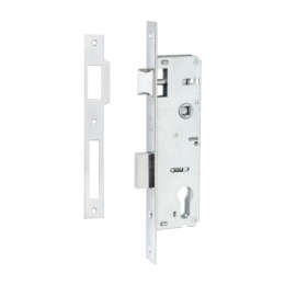 Замок врезной Vettore 153P-25 CP узкопрофильный под цилиндр, хром Vettore 41760