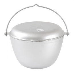 Казан походный алюминиевый литой  4,0л с крышкой-сковородой Kukmara кп40