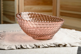 Салатник стеклянный 230мм h-170мм/1,55л Пудра Декостек 5811/1-Н7