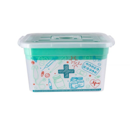 Аптечка-контейнер пластиковый  6,5л 31х20х18см Домашний доктор Полимербыт С80903