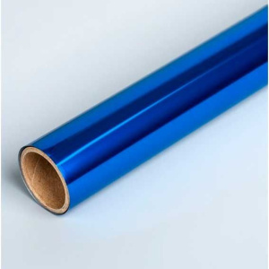 Пленка самоклеящаяся 45х100см  30мкм Devente, металлизированная, синяя 8117307