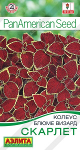 Колеус блюме Скарлет  5шт. цветной пакет Аэлита