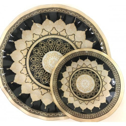 Набор тарелок стеклянных 7шт. мелкие (1шт.-300мм, 6шт.-180мм) в п/у Lorenza 7036/36