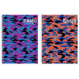 Тетрадь  96 листов А4 Яркий камо, гребень 13607/2