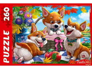 Пазлы  260 элементов Корги П260-2971