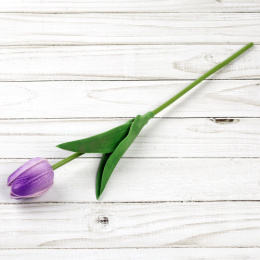 Цветы декоративные  30см Тюльпан фиолетовый, латэкс 1205/662957