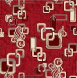 Коврик напольный на войлочной основе с низким ворсом Принт  80х120см p1594/с5p