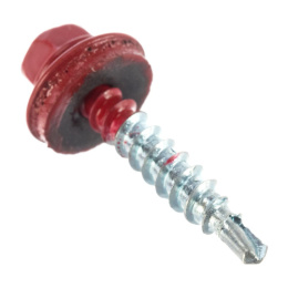 Саморез кровельный 4,8х35 RAL 3011(коричнево-красный) Daxmer 277-301135