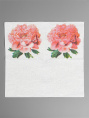 Салфетки бумажные  50шт. 24х24см однослойные Пион розовый Garmonia 10894278