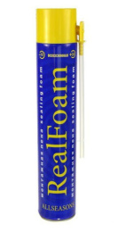 Пена монтажная RealFoam всесезонная -10°С 580г 750/1000мл с трубкой Bartons