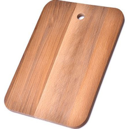 Доска разделочная деревянная бук 305х200мм № 2, с отверстием Мирхозторг 71017