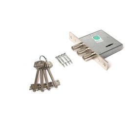 Замок врезной Гардиан-1001-4 длинный ключ ЗК 103 Гардиан 32607