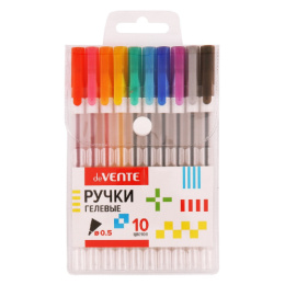 Ручки гелевые набор 10 цветов Devente Hit 0,5мм 5051374