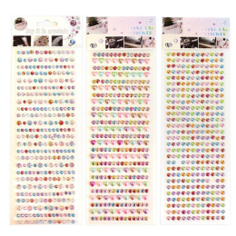 Наклейки Стразы ассорти 9,5х26см Р22072-7 ТКН1006